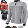SHIMA OPENAIR Giacca Moto Donna Uomo- Leggera e Traspirante Giubbotto moto donna estiva in trete con protezioni per schiena, spalle e gomiti, con regolazione (Uomo, Grigio, 3XL)