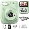 GREENKINDER Macchina Fotografica Bambini Istantanea,3,0 Pollici 14MP Fotocamera Istantanea Bambini 32GB Scheda,1080P Fotocamera Digital per Bambini,Giocattolo Regalo di Natale per Bambino da 3-12 Anni