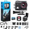 AKASO EK7000 Pro Action Cam 4K Fotocamera Subacquea con microSDXC 128GB | 20MP WiFi, Impermeabile Videocamera, EIS, Touch Screen, Angolo Variabile, 2.4G Telecomando e Kit di Accessori