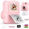 Yidoroye Macchina Fotografica Bambini Istantanea 2.4" HD con 3 Rolls Paper & 32GB | Macchina Fotografica Bambini Regalo Bambino 3-10 Anni Maschio Fotocamera Istantanea Foto & Video & Musica & 5 Giochi Puzzle