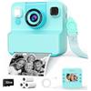 Yidoroye Macchina Fotografica Bambini Istantanea 2.4" HD con 3 Rolls Paper & 32GB | Macchina Fotografica Bambini Regalo Bambino 3-10 Anni Maschio Fotocamera Istantanea Foto & Video & Musica & 5 Giochi Puzzle