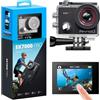 AKASO EK7000 Pro Action Cam 4K 20MP WiFi, Fotocamera Subacquea 40M | Impermeabile Videocamera EIS Stabilizzazione con Touch Screen, Angolo Variabile, 2.4G Telecomando e Kit di Accessori