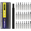 VCELINK Set Cacciaviti Precisione 25 in 1 Kit Riparazione Occhiali, Orologi | 25 punte di precisione in un unico set: coprono le viti più comuni di smartphone, occhiali e piccola elettronica.