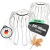 greate Protezione grondaie antifoglia zincata regolabile da 87 a 100 mm | Confezione da 2 - protezione per tubo pluviale come filtro foglie
