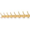 MEIJO Appendiabiti da Parete, Ganci Attaccapanni in Acciaio Inox da Muro Moderno Appendiabiti per Cameretta, Ingresso, Cucina, Bagno (8-Ganci, Oro)