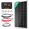 ECO-WORTHY Kit Pannello Solare da 12V 170W | Sistema solare off-grid: regolatore carica 30A, cavo fotovoltaico 5m, supporti montaggio, per camper, barche e case.