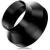 Hon&Guan Riduttore Tubo 200mm a 150mm in Acciaio Zincato, Metallo Adattatore per Riduzione di Tubo 150 100 Riduttori per Condizionatori, Tubo per Cappa Aspirante Cucina, Asciugatrice, Grow Tent Nero