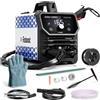 Reboot Saldatrice 165A 4-in-1 MIG Inverter, Gas/Senza Gas MMA TIG | Senza gas per esterni | Regolazione automatica | Antiaderente + accensione rapida | Display LED | Salda 1-5mm acciaio/inox