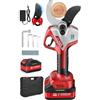 POIFL Forbici Potatura a Batteria, 55-60mm Forbice Potatura a Batteria 4000 mAh, 1200W Brushless Motore & SK-7 Lama, Cesoie a Batterie per Potatura con Display per Giardinaggio, Frutteto, Olivo, Fattoria