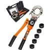 AMZCNC Pinza pressa idraulica professionale con ganasce a pressare, profilo a V 12-15-18-22-28 Set di utensili per pressare, per tubi in rame, tubo in acciaio C e tubi in acciaio inox.