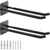 Sinoer Ganci da garage migliorati, organizzatore per capannoni, acciaio, 14 pollici, doppio gancio, attrezzi, pneumatici auto, attrezzi giardino, 2 pezzi