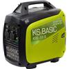 K&S BASIC KSB 22i S Generatore inverter 2000 W 4 Tempi Portatile Benzina Silenzioso per Campeggio Camper Pesca Caravan con Modalità Eco, 2x230 V Prese, Rame, Compatto Silenzioso Leggero