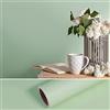 VEELIKE Carta Adesiva Verde Menta 40cm×900cm Pellicola Adesiva per Mobili Carta da Parati Adesiva Muro Camera da Letto Vintage Pellicola Autoadesiva per Cucina Rivestimento Mobili Adesivo Soggiorno