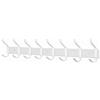 MEIJO Appendiabiti da Parete, Ganci Attaccapanni in Acciaio Inox da Muro Moderno Appendiabiti per Cameretta, Ingresso, Cucina, Bagno (8-Ganci, Bianco)