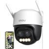 Imou 5MP Telecamera Wi-Fi Esterno, 3K Telecamera Sorveglianza Esterna | 2,4g, Zoom Ibrido 12X, Visione Notturna a Colori, Rilevamento Umano/Veicoli, Allarme con Sirena/Faretto, Audio Bidirezionale