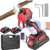 MHPRO Forbici Potatura a Batteria Brushless, Forbice Elettrica per Potatura 600W Con 2×Batterie 21V 2000mAh, Schermo LCD, per Frutteti, Paesaggistica e Giardinaggio Professionale,Rosso