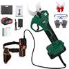 MISTRO Forbici Potatura a Batteria 50mm con 21V 2x3000mAh Cavo di Prolunga SK7 | Professionali Cesoie Elettriche Leggere e Display LCD Taglio Progressivo per Ulivi Vigneto e Giardino
