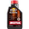 MOTUL 1 LT Olio motore 100% sintetico 5W-20 ad alta efficienza, ideale per motori benzina moderni. Riduce i consumi e protegge il moto
