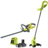 Ryobi Kit tagliasiepi e tagliabordi a batteria ryobi rht1845lt25m20 18v batteria inclusa