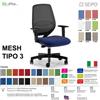 SEIPO MESH TIPO 3 MH0027 Poltrona schienale in rete braccioli Movimento sincro traslatore "Z" SEIPO TESSUTO V