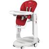 Peg Perego SPA Peg Perego Seggiolone Pappa Reclinabile e Regolabile in Altezza TATAMIA FOLLOW ME FRAGOLA