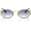 Miu Miu Occhiali da Sole MU52Y ZVN80O Oro Pallido/Trasparente Sfumato Azzurro Donna 54/21/125