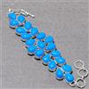 Bracciale cabochon regalo pietra preziosa a forma di pera turchese Sleeping...