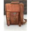 Fatto a mano Borsa A Tracolla Donna In Pelle Marrone 11-15 Inch Verticale Con Fibbia
