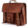 Fatto a mano Handmade Borsa Da Lavoro Uomo In Pelle Da Spalla Messenger Per Laptop