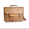 Fatto a mano Handmade 18" Borsa Porta Computer In Pelle Marrone Tracolla Messenger