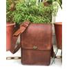 Fatto a mano Borsa Tracolla Vintage Donna In Pelle Vera Fatto A Mano 11" Verticale