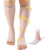 CAMBIVO Calze Compressione Graduata 20-30 mmHg Punta Aperta, Calze a Compressione per Circolazione Gambe e Vene Varicose, Ideali per Viaggio, Lavoro Sedentario e Uso Quotidiano