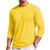 TACVASEN Maglia Uomo Manica Lunga Cotone Girocollo Casual Versatile | Stile Minimal Senza Stampe, Cuciture Piatte Resistenti, Uso Quotidiano