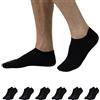 CALZITALY PACK 6/12 PAIA - Fantasmini Unisex In Microfibra, Calzini Bianco, Nero, Skin, Blu, 35-40, 41-46, Made In Italy