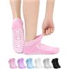 ZFSOCK Calze Corti Diabetici in Bambù: Calzini Antiscivolo Donna e Uomo Traspiranti Senza Elastico & Cuciture - Calzini Alla Caviglia Con Plantare Ammortizzante Per Anziani Gravidanza e Piedi Gonfi