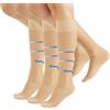 CALZITALY Pack 3 Paia Gambaletti Riposanti Donna, Calze a Compressione per Gambe Gonfie, Calzettoni per Gravidanza, Calza per Viaggi Made in Italy