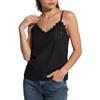 BSBUY Canottiera Estiva da Donna, Canotta da Donna Moda con Scollo a V Senza Maniche e Senza Spalline Sottili, Loose Fit Gilet Sottogiacca in Pizzo Casual, Maglia Intima con Occhielli