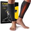 CAMBIVO Polpaccera Compressione Uomo Donna, Calze Compressione Senza Piede | Gambaletti Compressione, Calze Elastiche Contenitive per Sport, Calcio, Corsa, Ciclismo, Circolazione Gambe, Vene Varicose