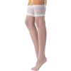 CALZITALY Pack reggicalze in Pizzo e Calze per Reggicalze Velate con Banda Floreale, Calze per Reggicalze Sposa 15 DEN |Bianco, Avorio, Naturale, Nero | S, M/L, XL, XXL, 3XL, 4XL | Made In Italy