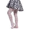CALZITALY PACK 1 o 2 PAIA - Collant Bambina Fantasia A Fiori, Calze Bimba Pizzo Con Fiori |da 2 a 14 Anni | Bianco | 25 Den | Made in Italy
