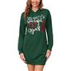Terecey Felpa Donna Invernale con Cappuccio Felpa Lunga Leggera con Tasche Abito in Felpa Manica Lunga Casual Felpa Hoodie Elegante S-XXL