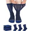 ZFSOCK Calze per Diabetici Uomo Donna: Calzini Bambù Morbidi e Traspiranti Senza Elastico e Senza Cuciture Gambaletti Extra Larghi per Piedi Gonfi Edema e Circolazione Gravidanza Anziani