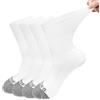 ZFSOCK Calze Uomo Senza Elastico Diabetici Calzini Senza Cucitura Donna 90% Cotone Extra Larghi Comodi Foderato in Spugna Nero Bianco Grigio 4 Paia