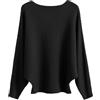 Cegerne Maglione Donna Maniche Pipistrello Elegante Oversize Maglia a Maniche Lunghe Sweatshirt Lavorato a Maglia Top Batwing Knitted Sweater