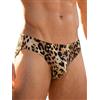 Eagerlove Bikini Costume da Bagno da Uomo con Stampa Leopardata