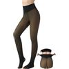 DIKER Collant Termici Donna, Calzamaglia Termica Donna, Finto Traslucido | Calze Termiche Invernali con Morbida Fodera in Pile, Vita Alta e Controllo Pancia, Disponibili in Versione Lunga