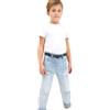 LEACOOLKEY 2 Pezzi Cinture in Tela per Bambini con Fibbia a Doppio Anello per Uniformi e Sport