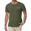 iClosam T Shirt Uomo in Cotone con Taschino sul Petto | Maniche corte, scollo rotondo, vestibilità regolare, modello versatile per l'estate