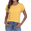 Terecey Maglietta Donna Manica Corta a Righe Casual Estiva Girocollo | Vestibilità Comoda, Design Pulito, Stile Casual, Ufficio Tempo Libero, Viaggio Vacanza