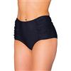 Aquarti Slip Costume Donna Vita Alta Arricciature Laterali | Aquarti Slip Bikini Donna Classico